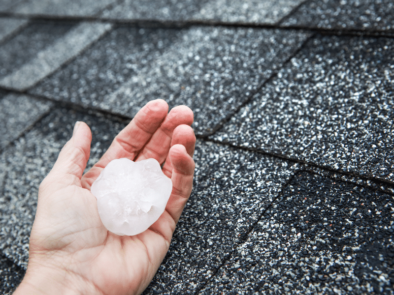 hail damage to roof southwest oklahoma